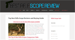 Desktop Screenshot of bestriflescopereview.com